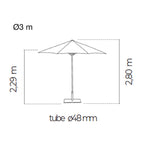 Sombrilla EZPELETA JAVA de Madera