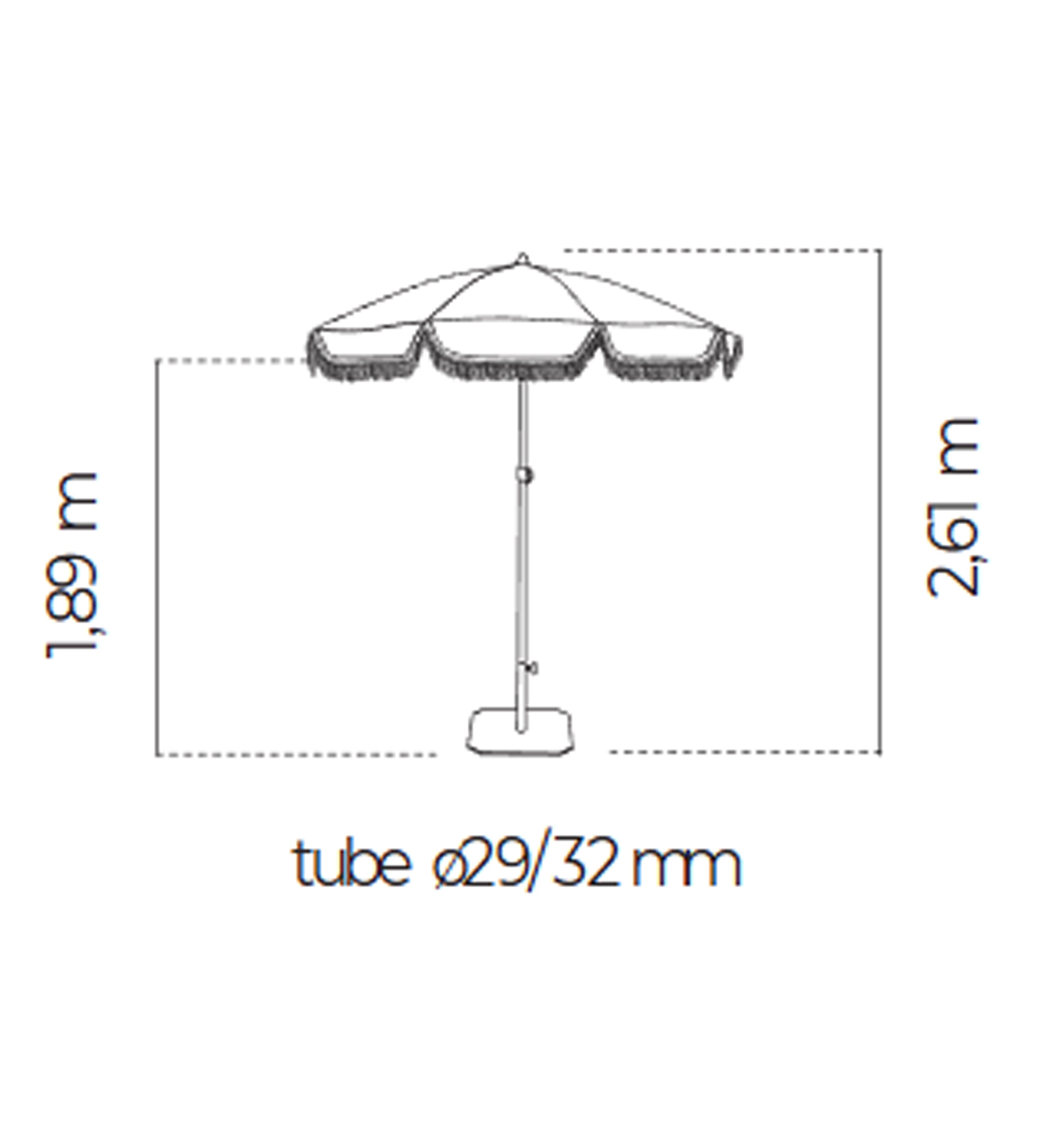 Sombrilla EZPELETA TOSCANA Ø200cm